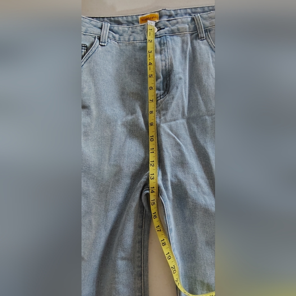 Highlight Oh Snap Side Wide Leg Statement Jeans – 2X (Approx Size 14–16) - Picture 7 of 8
